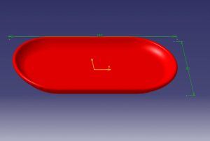 فایل stl زیر فنجانی مدل oval